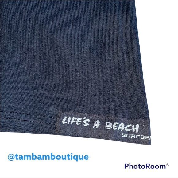 NWT Life’s A Beach Men’s Tee - Picture 3 of 6